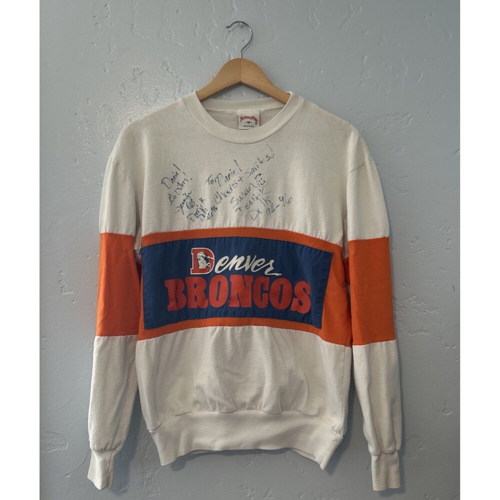 1980s Nutmeg Mills Denver Broncos Long Sleeve #Denver #Broncos #Colorado
